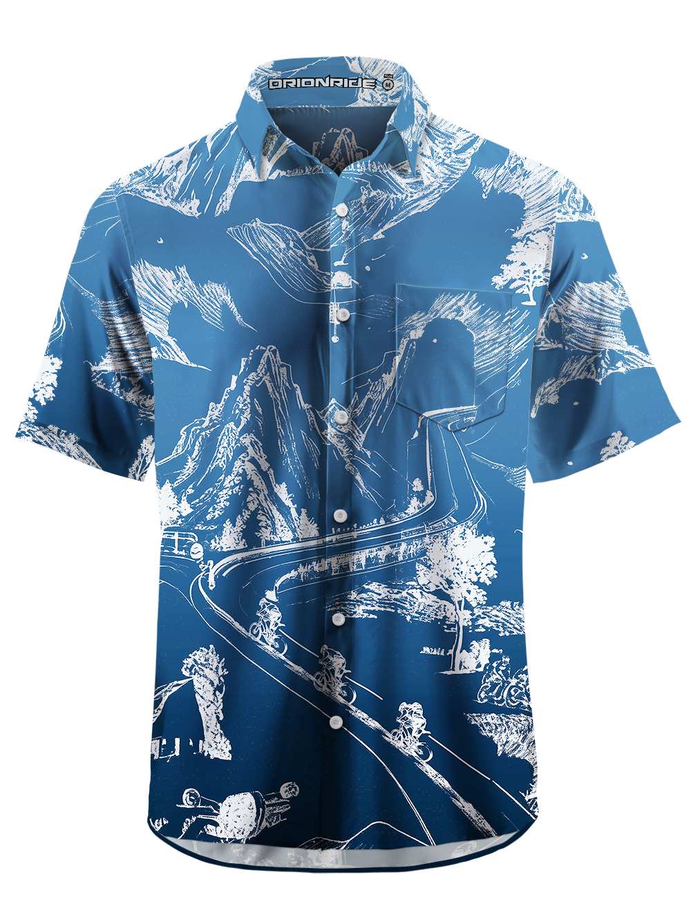 Orionride Road Cycling Zipper Pockets Ultra Lightweight Short Sleeves Gravel Shirt