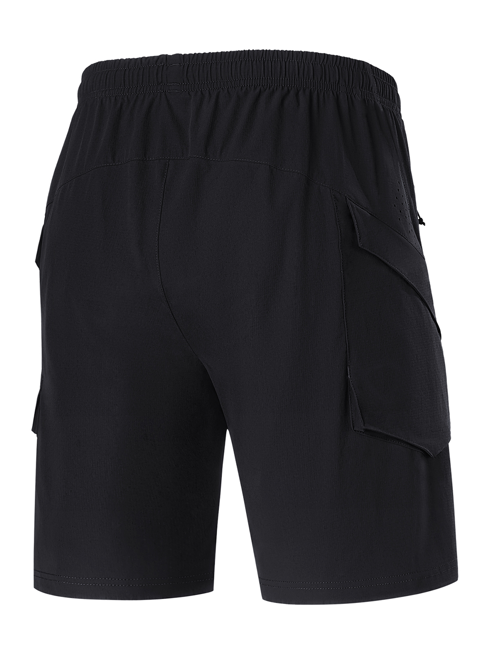 Orionride 2-in-1  Padded Bike Shorts Loose Fit Water-Resistant Black