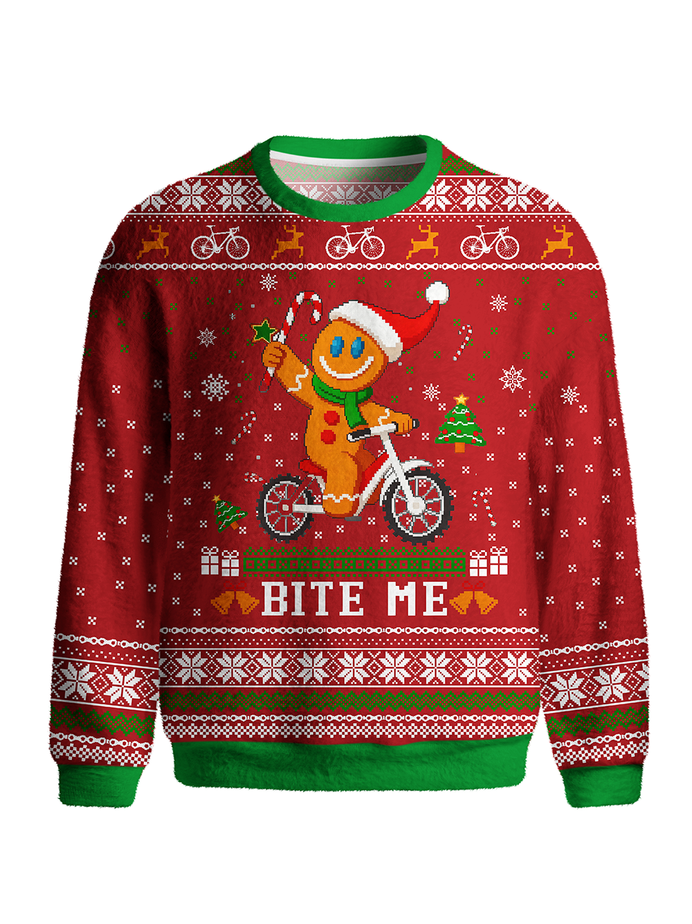 Orionride Happy Gingerbread Man Men's Sweaters