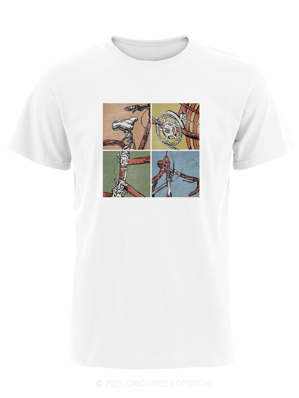 Orionride Parts Drawing Short Sleeves Bike T-Shirt