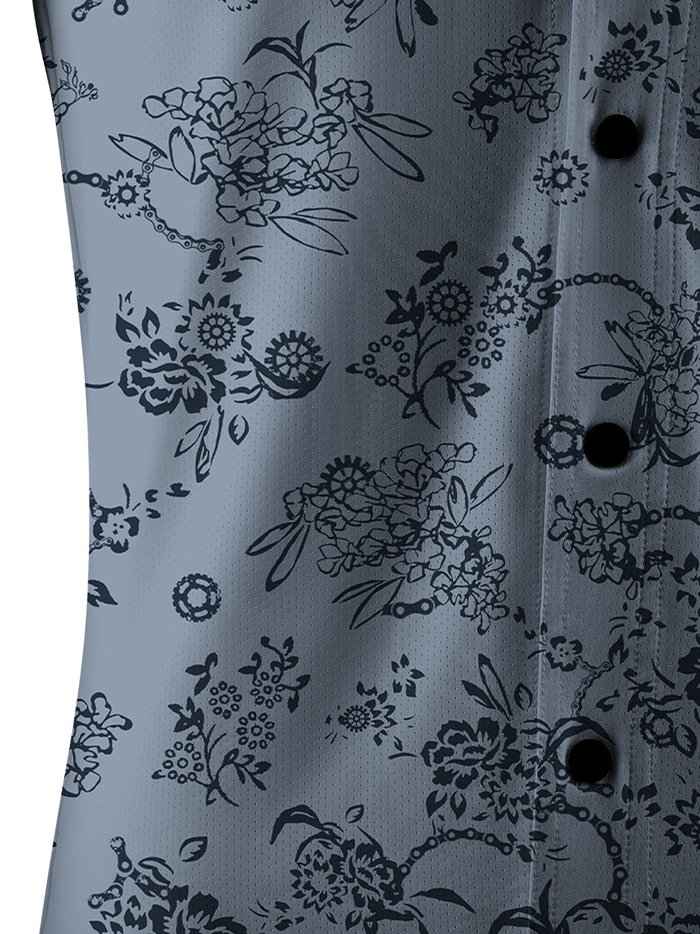 Orionride Mechanical Chain Flower Men's Stretchy Breathable Long Sleeve Gravel Shirt