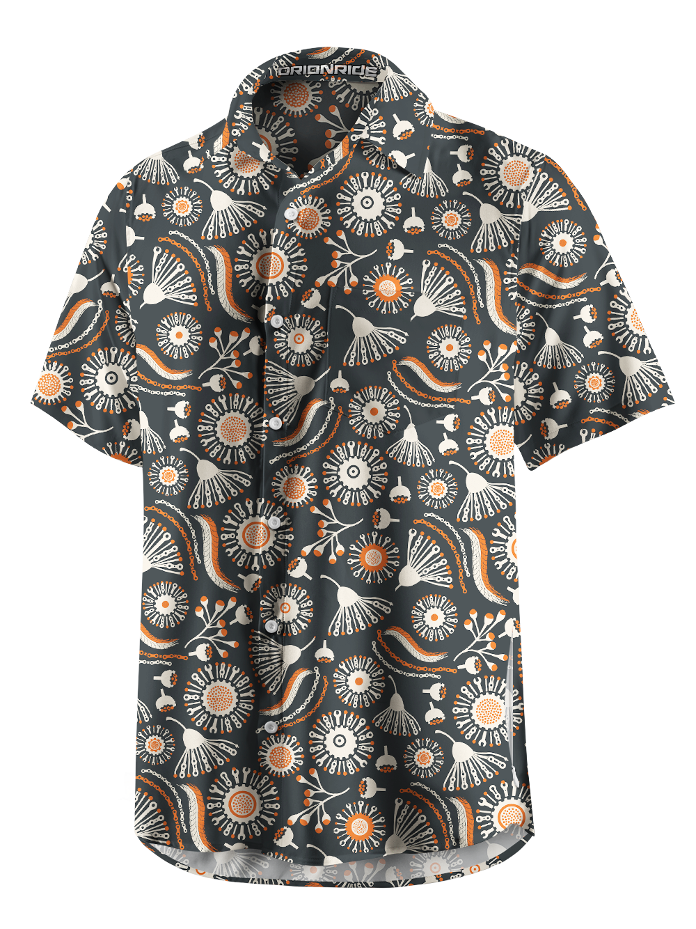 Orionride Kinetic Folklore Zipper Pockets Ultra Lightweight Short Sleeves Gravel Shirt