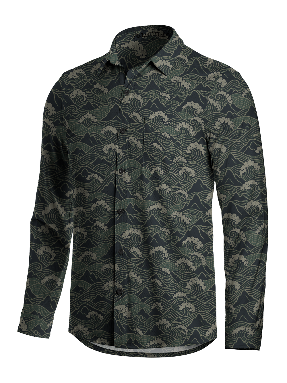 Orionride Mountain Wave Weave Men's Stretchy Breathable Long Sleeve Gravel Shirt