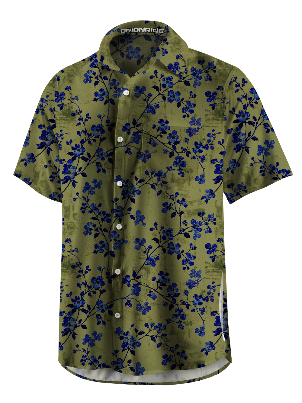 Orionride Vintage Bluebell Zipper Pockets Ultra Lightweight Short Sleeves Gravel Shirt