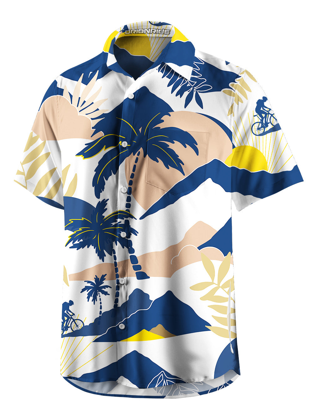 Orionride Short Sleeves Prevailing Palm Ultra Lightweight Hawaiian shirt