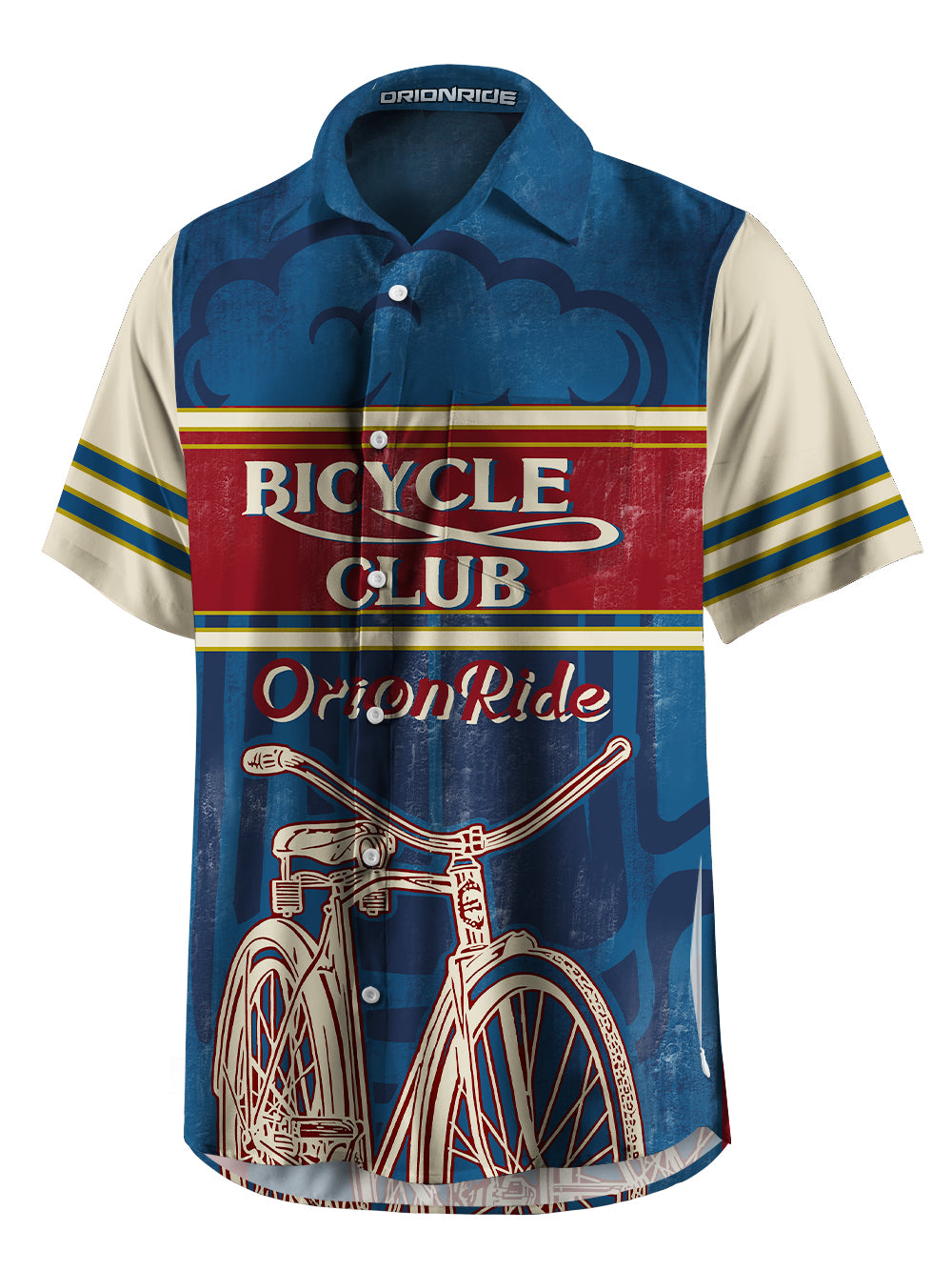 Orionride Bicycle Club Zipper Pockets Ultra Lightweight Short Sleeves Gravel Shirt