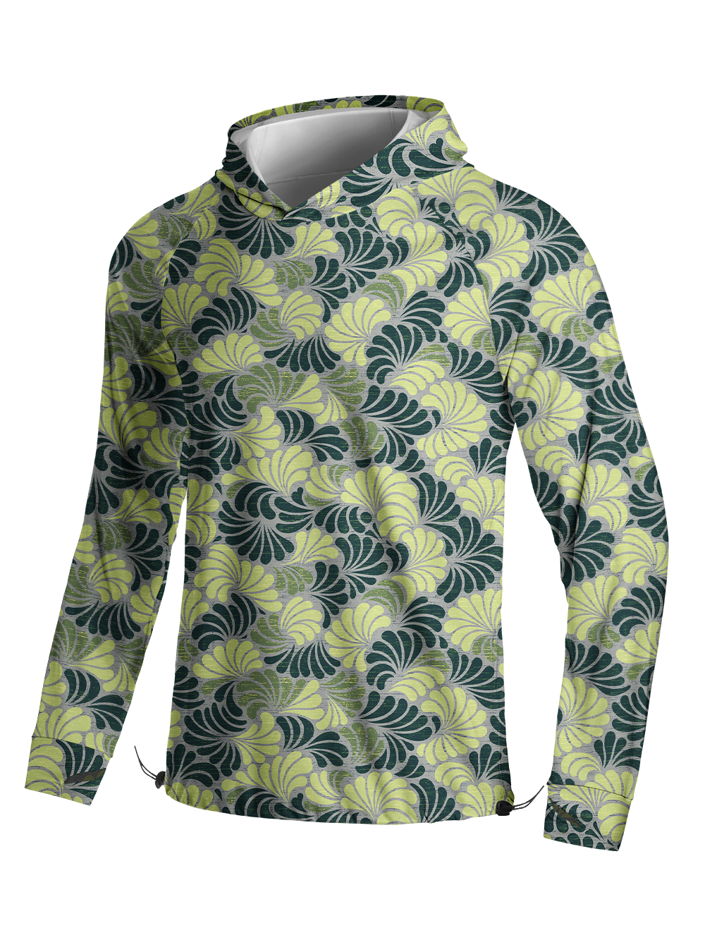 Orionride Abstract Petals Long Sleeve Cycling Hoodie Shirt