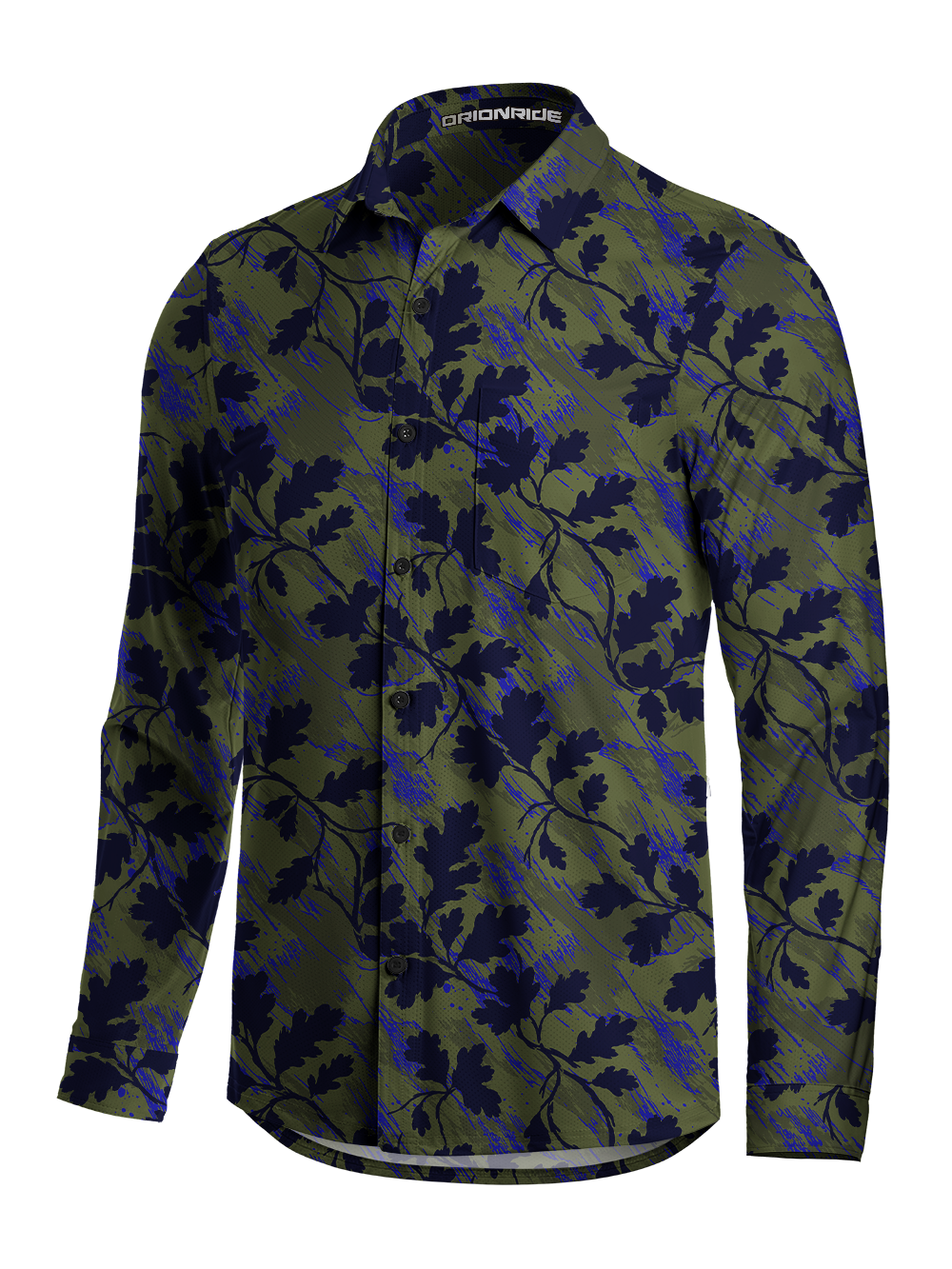 Orionride Enduring Oak Men's Stretchy Breathable Long Sleeve Gravel Shirt