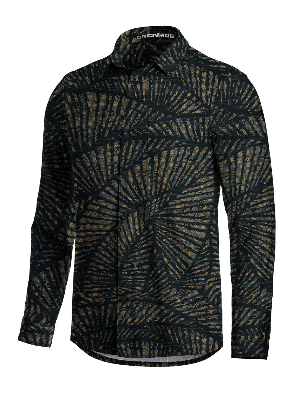 Orionride Fossilized Mechanics Men's Stretchy Breathable Long Sleeve Gravel Shirt
