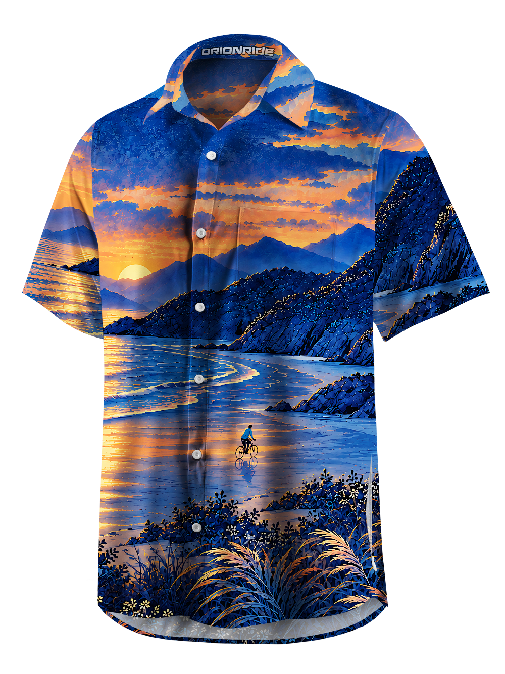 Orionride Shoreline Zipper Pockets Ultra Lightweight Short Sleeves Gravel Shirt