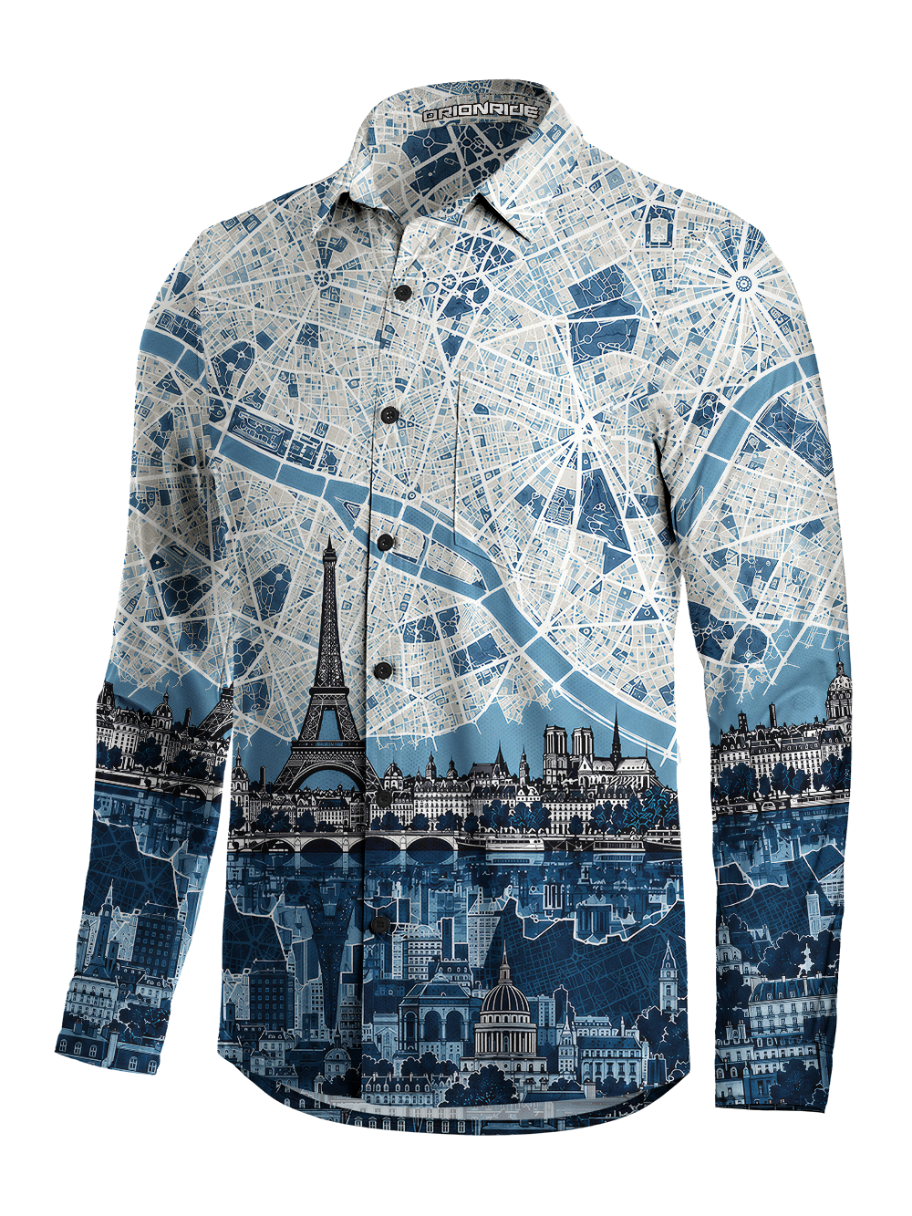 Orionride Urban Atlas Men's Stretchy Breathable Long Sleeve Gravel Shirt