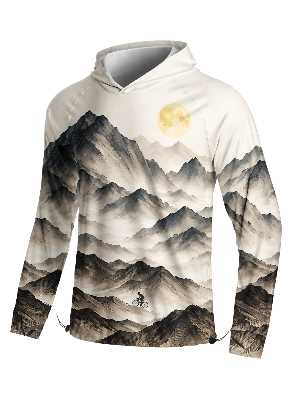 Orionride Solar Ascent  Long Sleeve Cycling Hoodie Shirt