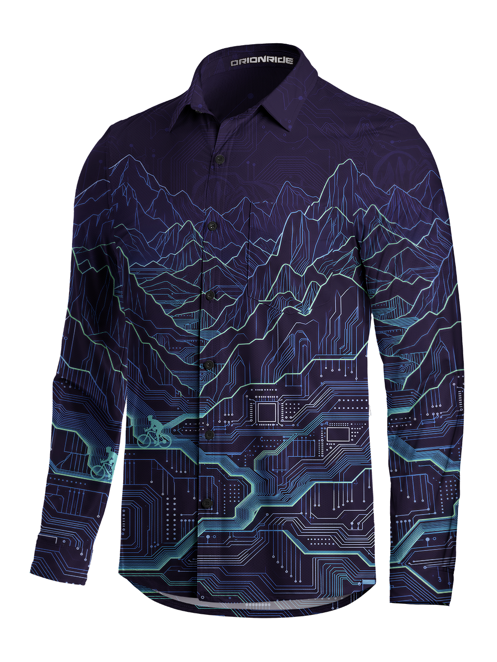 Orionride Cyber Summit Men's Stretchy Breathable Long Sleeve Gravel Shirt