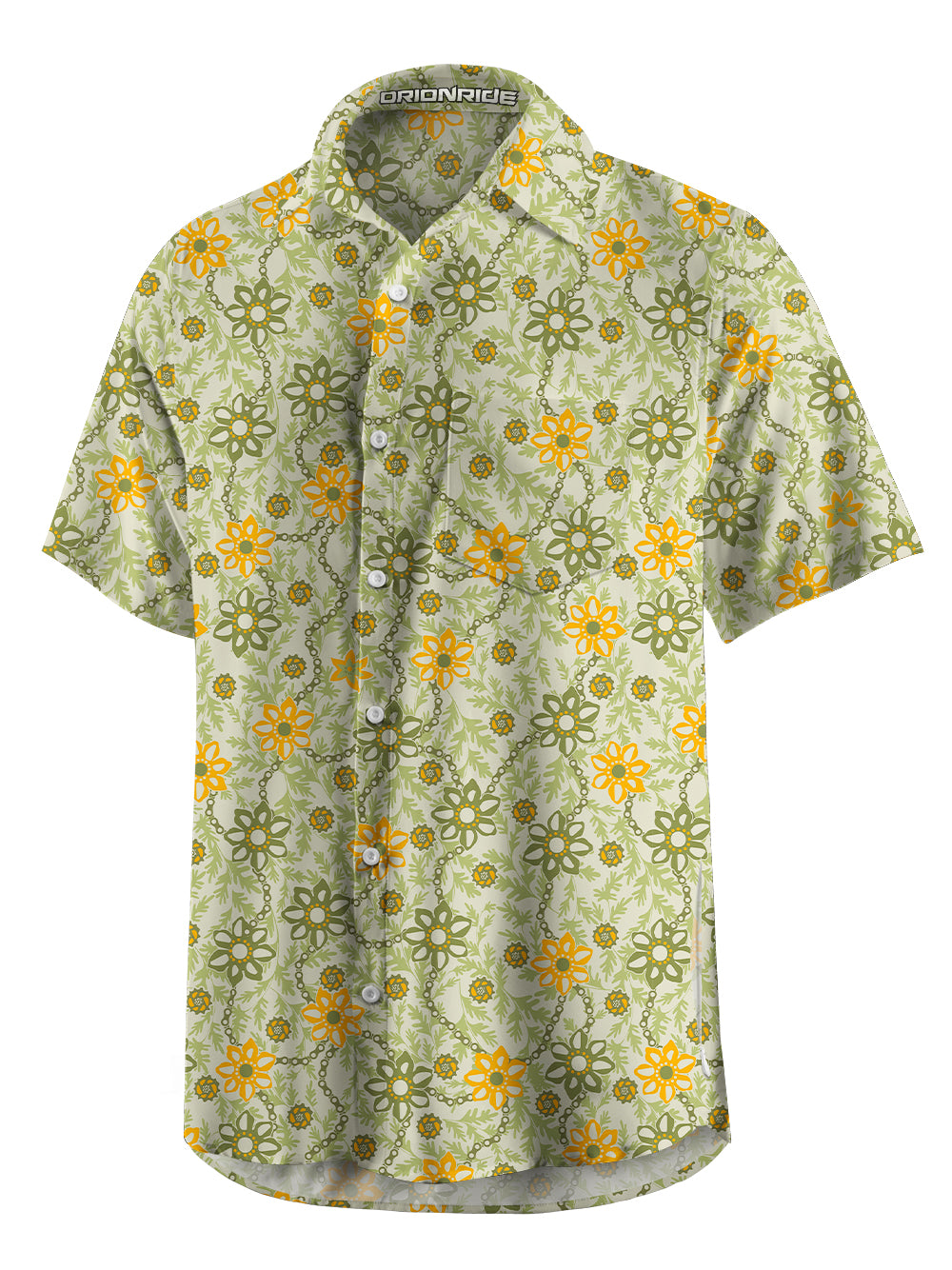 Orionride Chain Garden Zipper Pockets Ultra Lightweight Short Sleeves Gravel Shirt