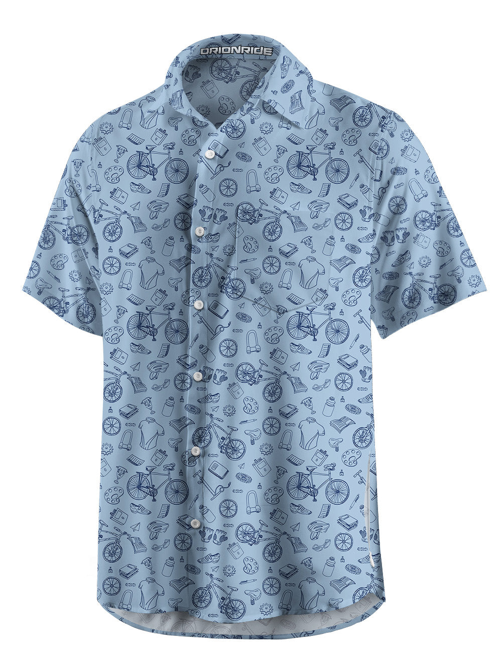 Orionride Journey of Life Zipper Pockets Ultra Lightweight Short Sleeves Gravel Shirt