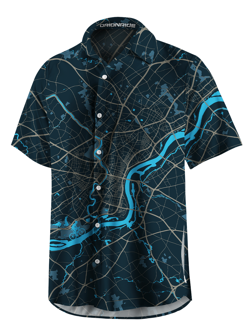 Orionride Urban Navigator Zipper Pockets Ultra Lightweight Short Sleeves Gravel Shirt