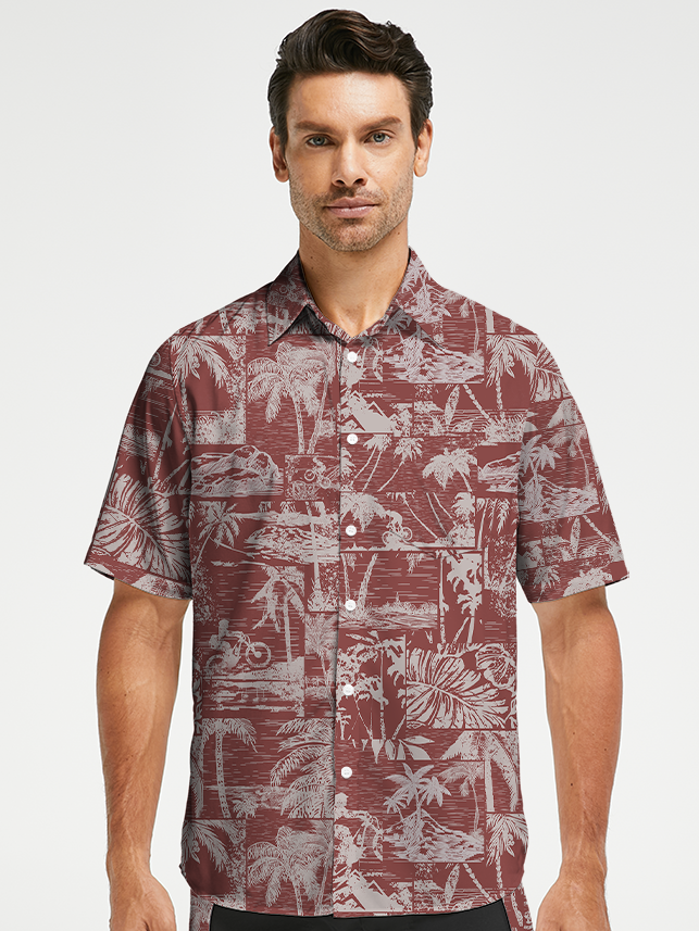 Orionride Island Memories Zipper Pockets Ultra Lightweight Short Sleeves Gravel Shirt