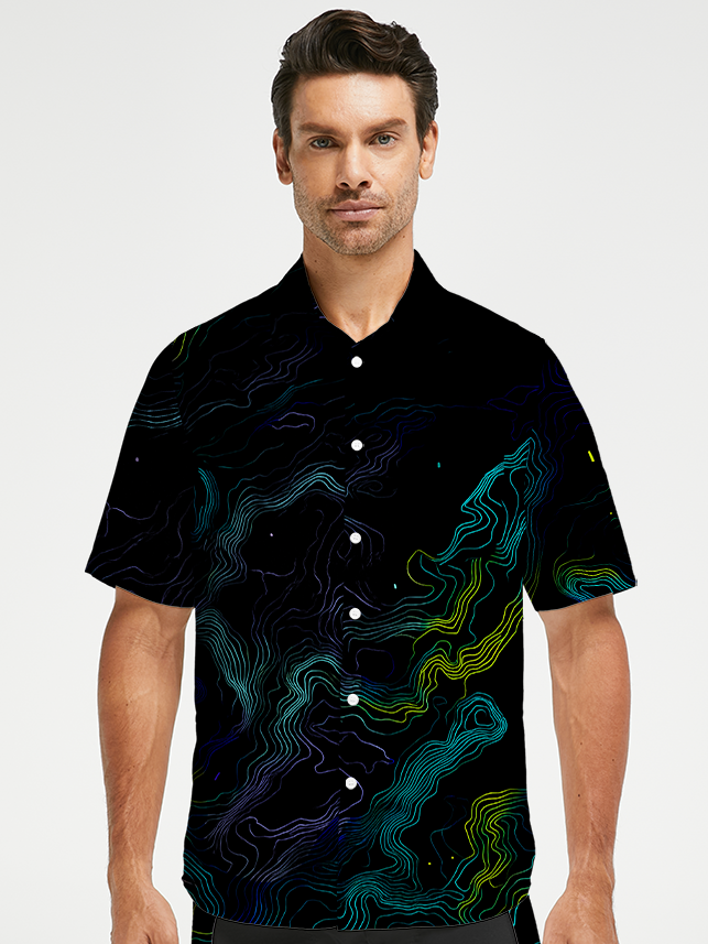 Orionride Fantasy Contours Zipper Pockets Ultra Lightweight Short Sleeves Gravel Shirt