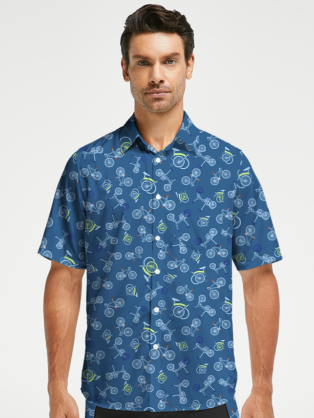 Orionride Bicycle World Zipper Pockets Ultra Lightweight Short Sleeves Gravel Shirt