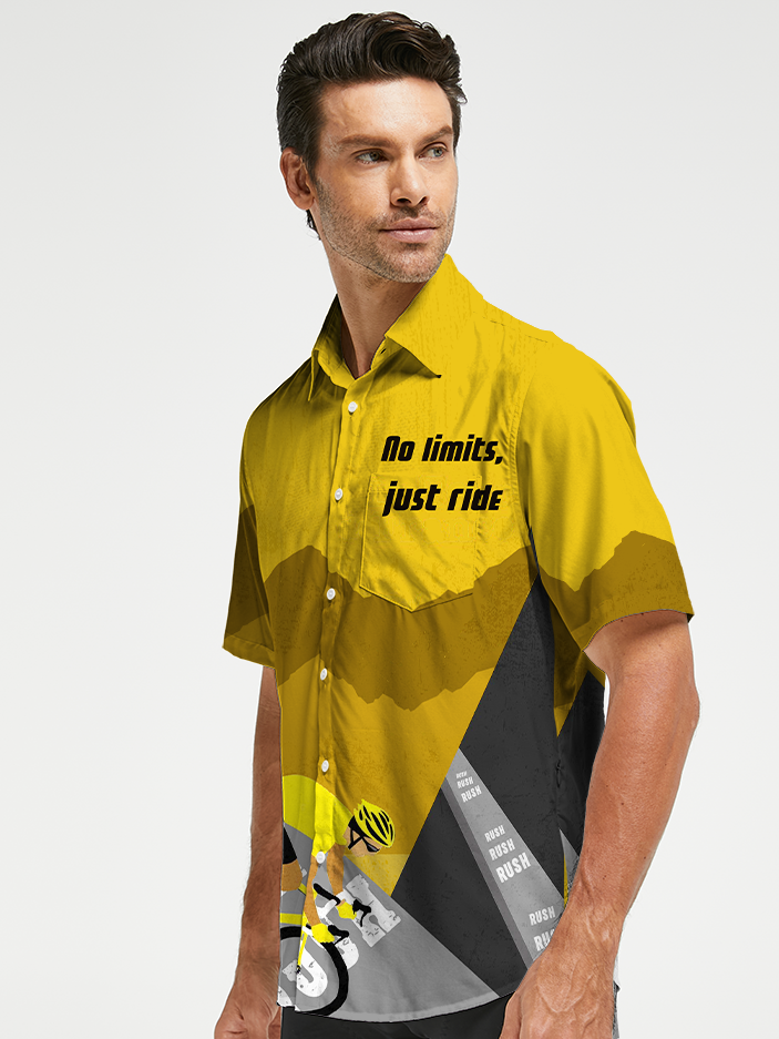 Orionride No Limits Just Ride Zipper Pockets Ultra Lightweight Short Sleeves Gravel Shirt