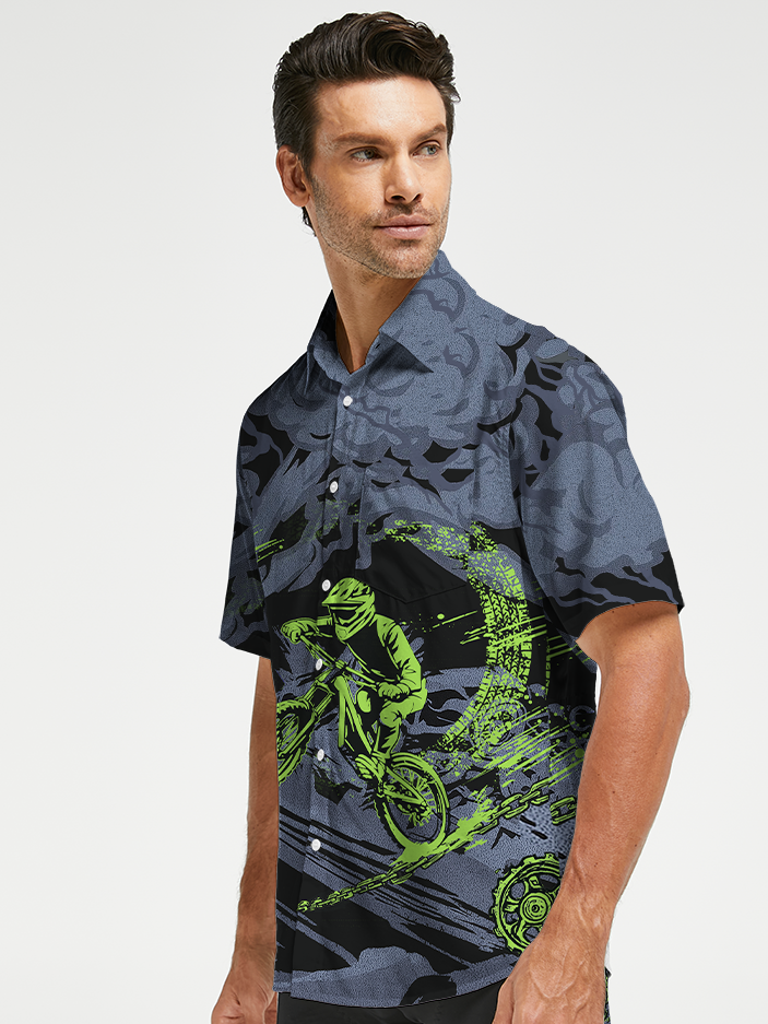 Orionride Through The Clouds Zipper Pockets Ultra Lightweight Short Sleeves Gravel Shirt