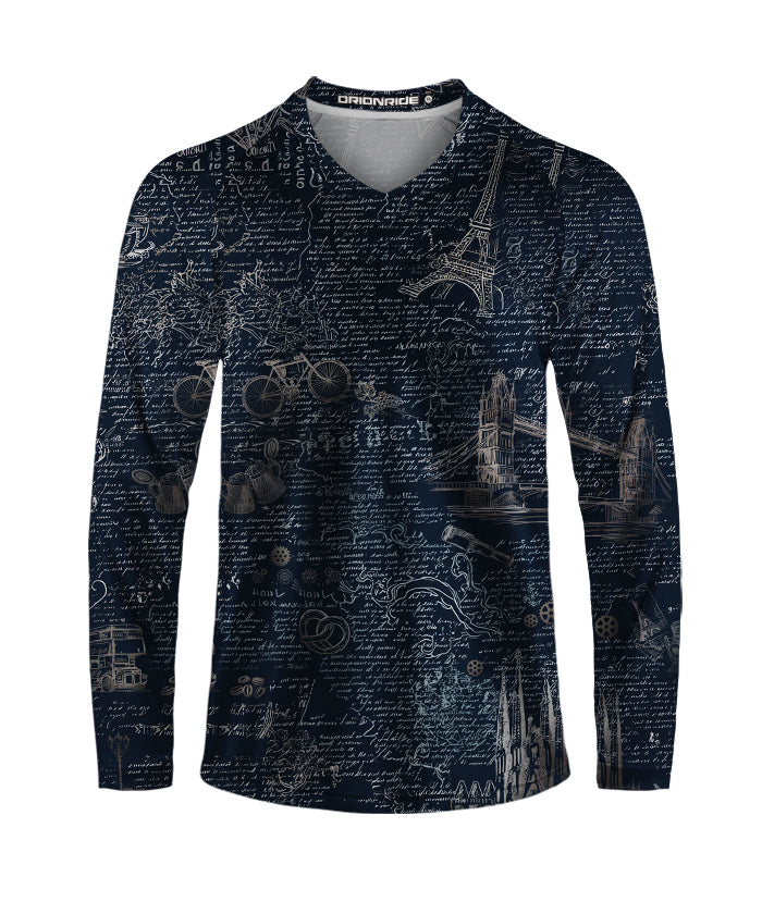 Orionride Paris News Long Sleeve Downhill Jersey