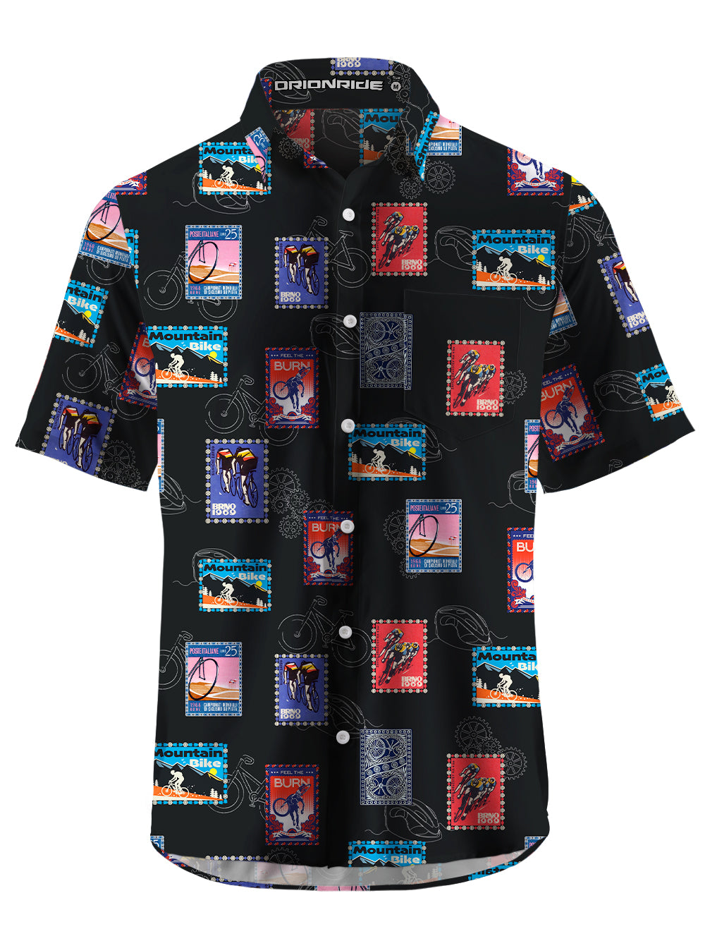 Orionride Stamp Collecting Zipper Pockets Ultra Lightweight Short Sleeves Gravel Shirt