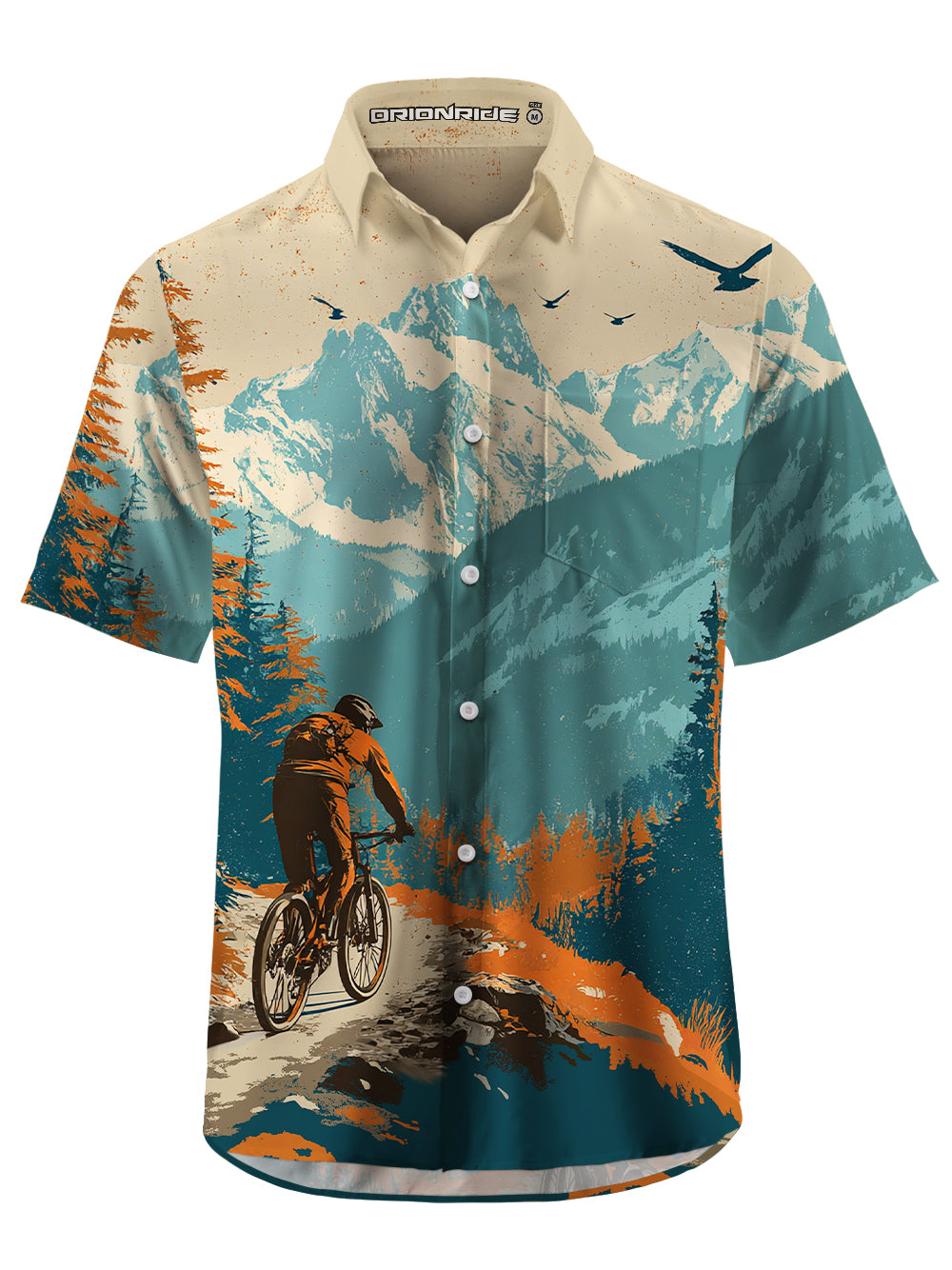 Orionride Adventure Road Zipper Pockets Ultra Lightweight Short Sleeves Gravel Shirt
