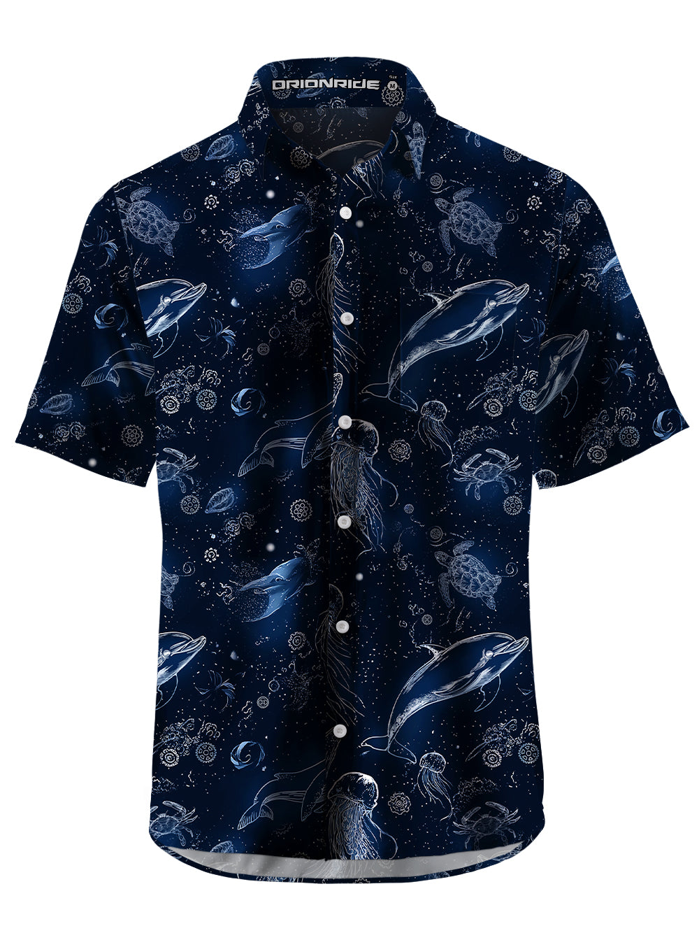 Orionride Secrets Of The Ocean Zipper Pockets Ultra Lightweight Short Sleeves Gravel Shirt