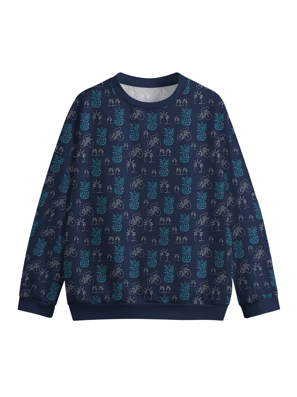 Orionride Pineapple Rider Crew Neck Pullover Sweatshirt