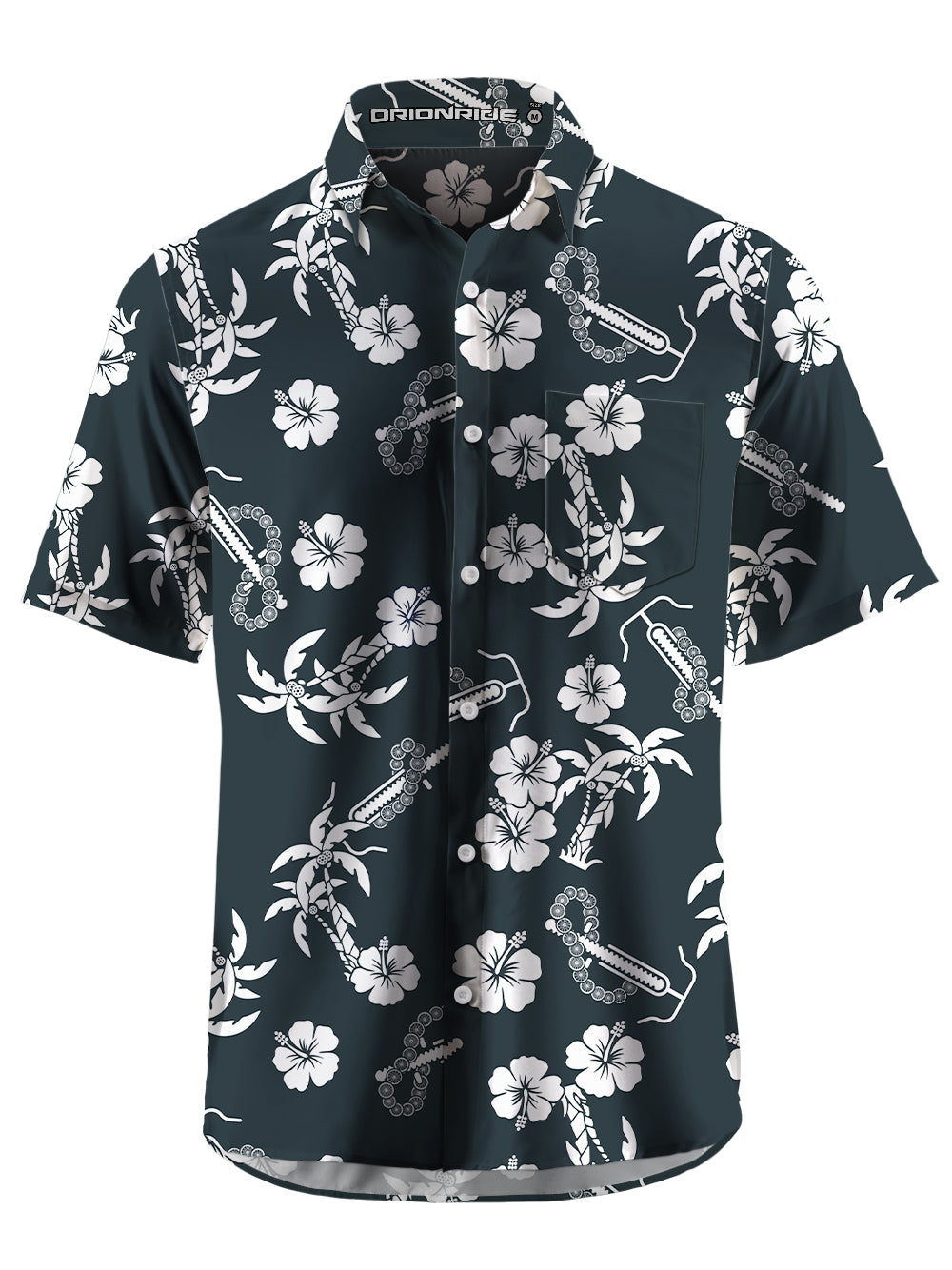 Orionride Wheel Garlands Zipper Pockets Ultra Lightweight Short Sleeves Gravel Shirt