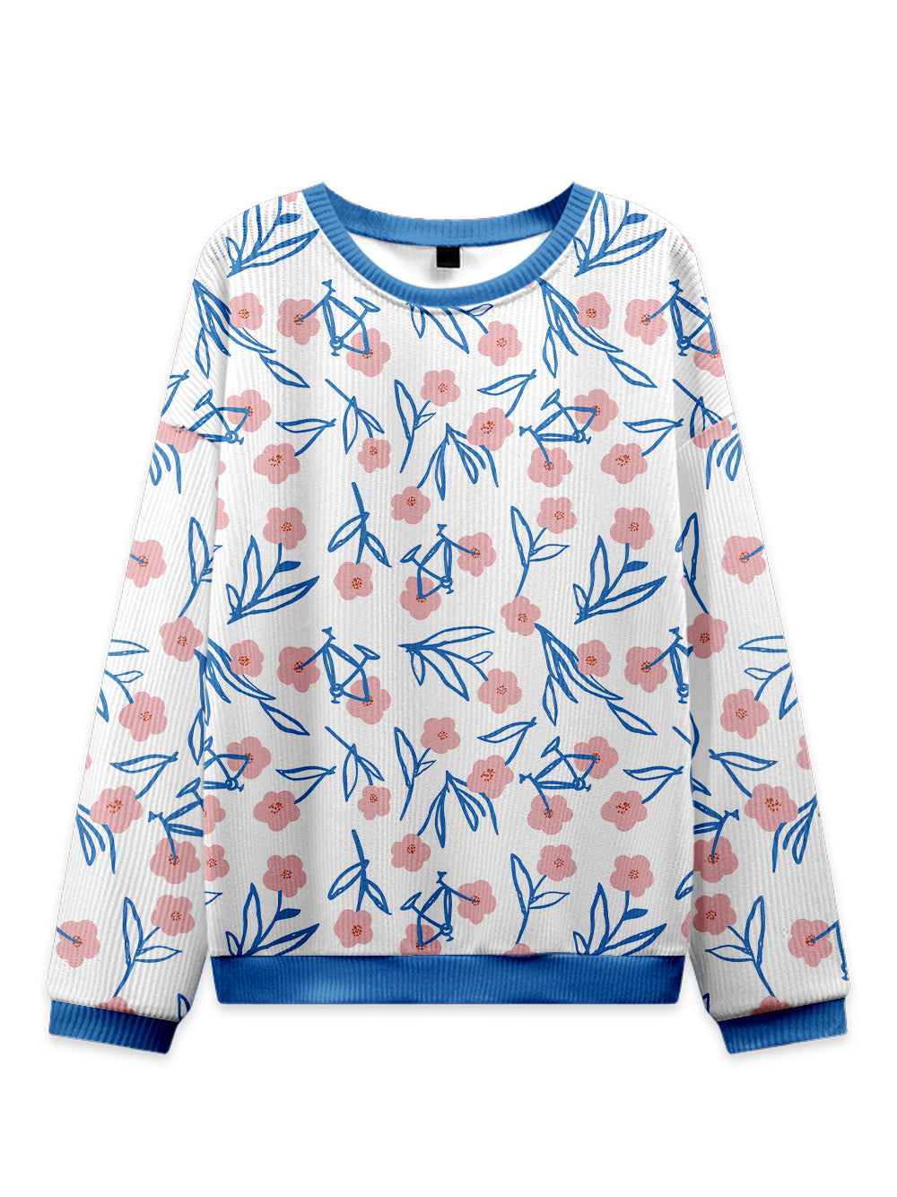 Orionride Pink Flower Bicycle Women's Sweaters