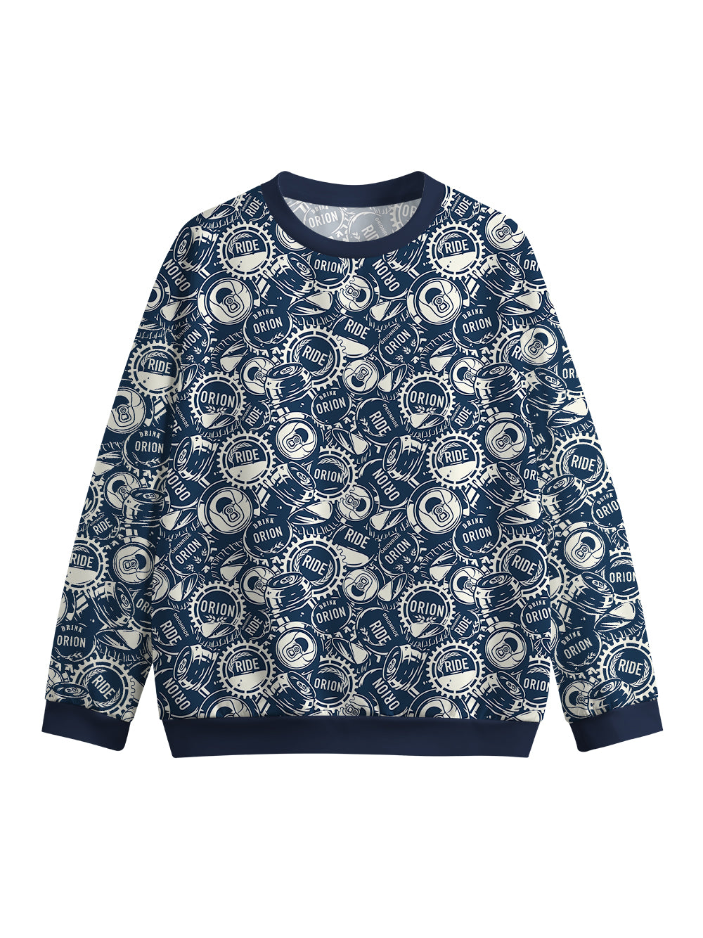 Orionride Riding A Little Drunk Crew Neck Pullover Sweatshirt