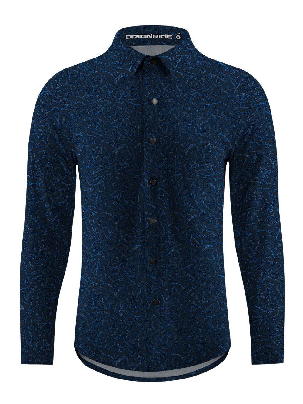 Orionride Chain Lattice Men's Stretchy Breathable Long Sleeve Gravel Shirt