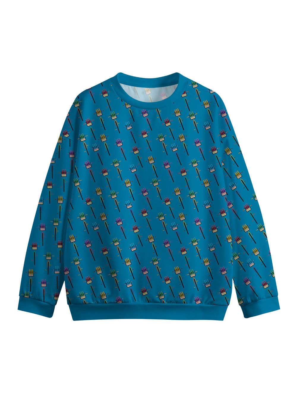 Orionride Beer In A Basket Crew Neck Pullover Sweatshirt