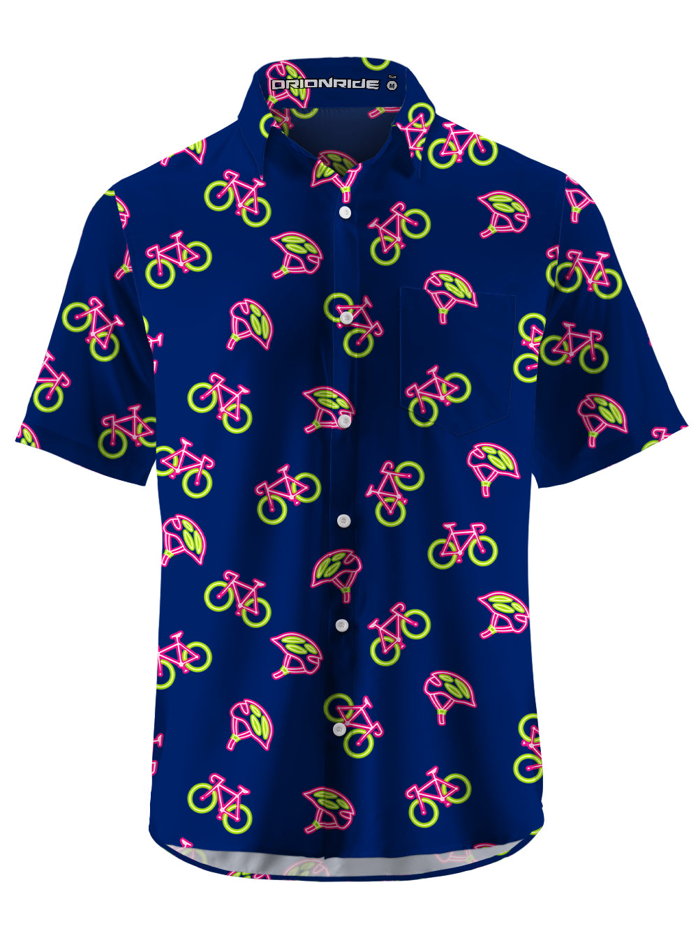 Orionride Fluorescent Bicycle Zipper Pockets Ultra Lightweight Short Sleeves Gravel Shirt