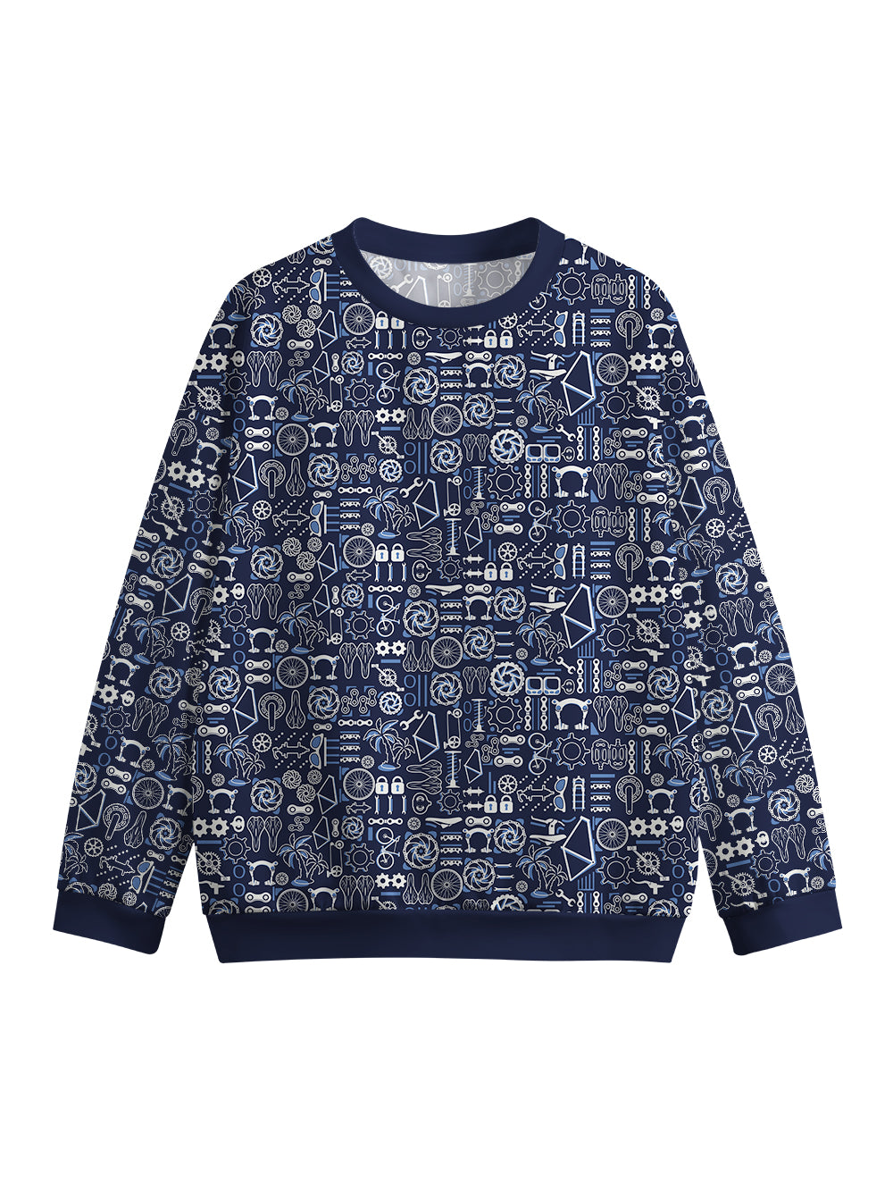 Orionride Exquisite Parts Crew Neck Pullover Sweatshirt
