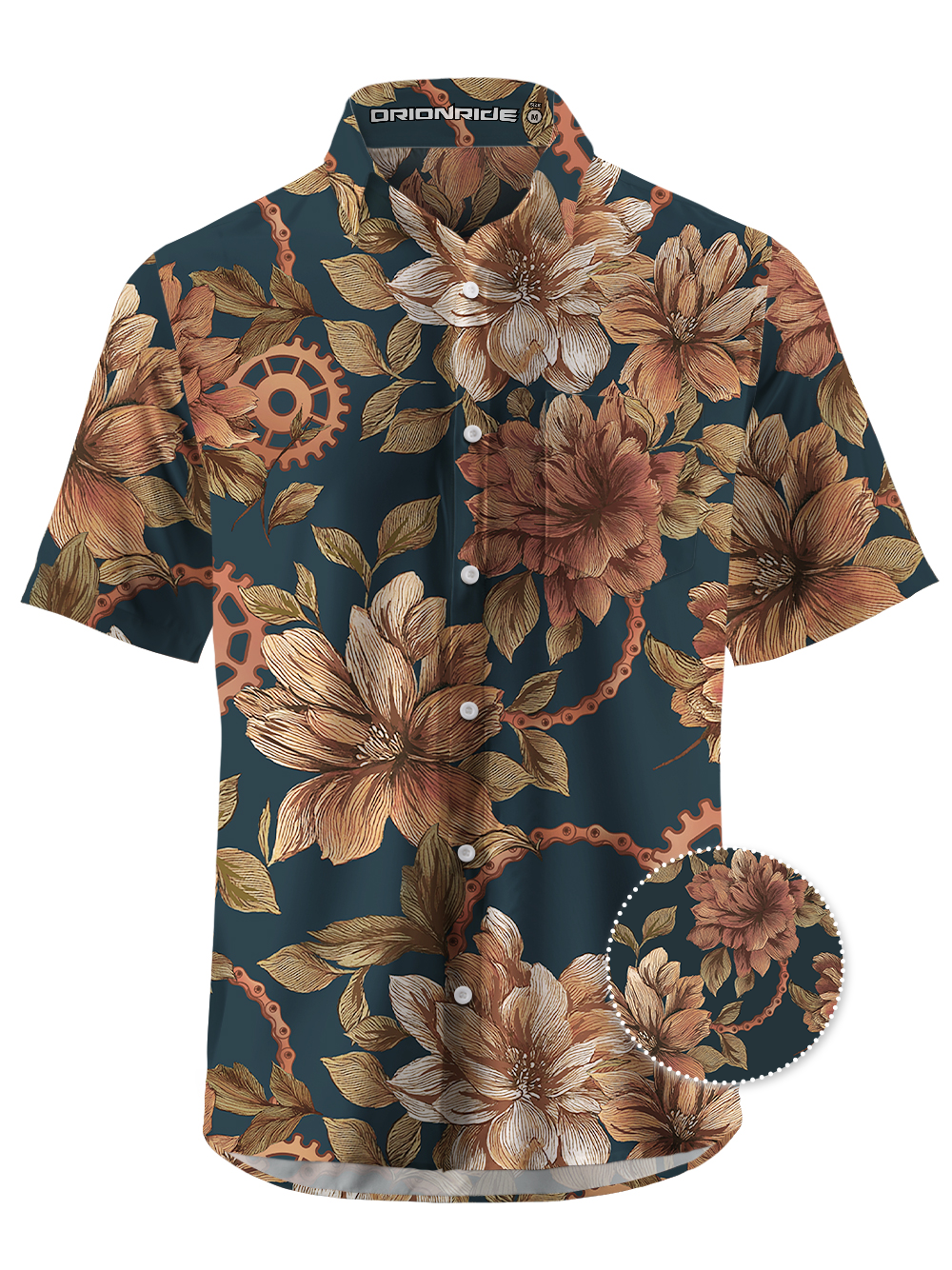 Orionride Memory Of Flowers Ultra Lightweight Short Sleeves Hawaiian shirt