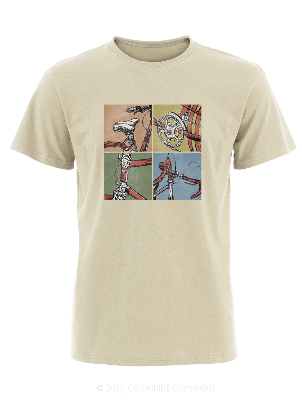Orionride Parts Drawing Short Sleeves Bike T-Shirt