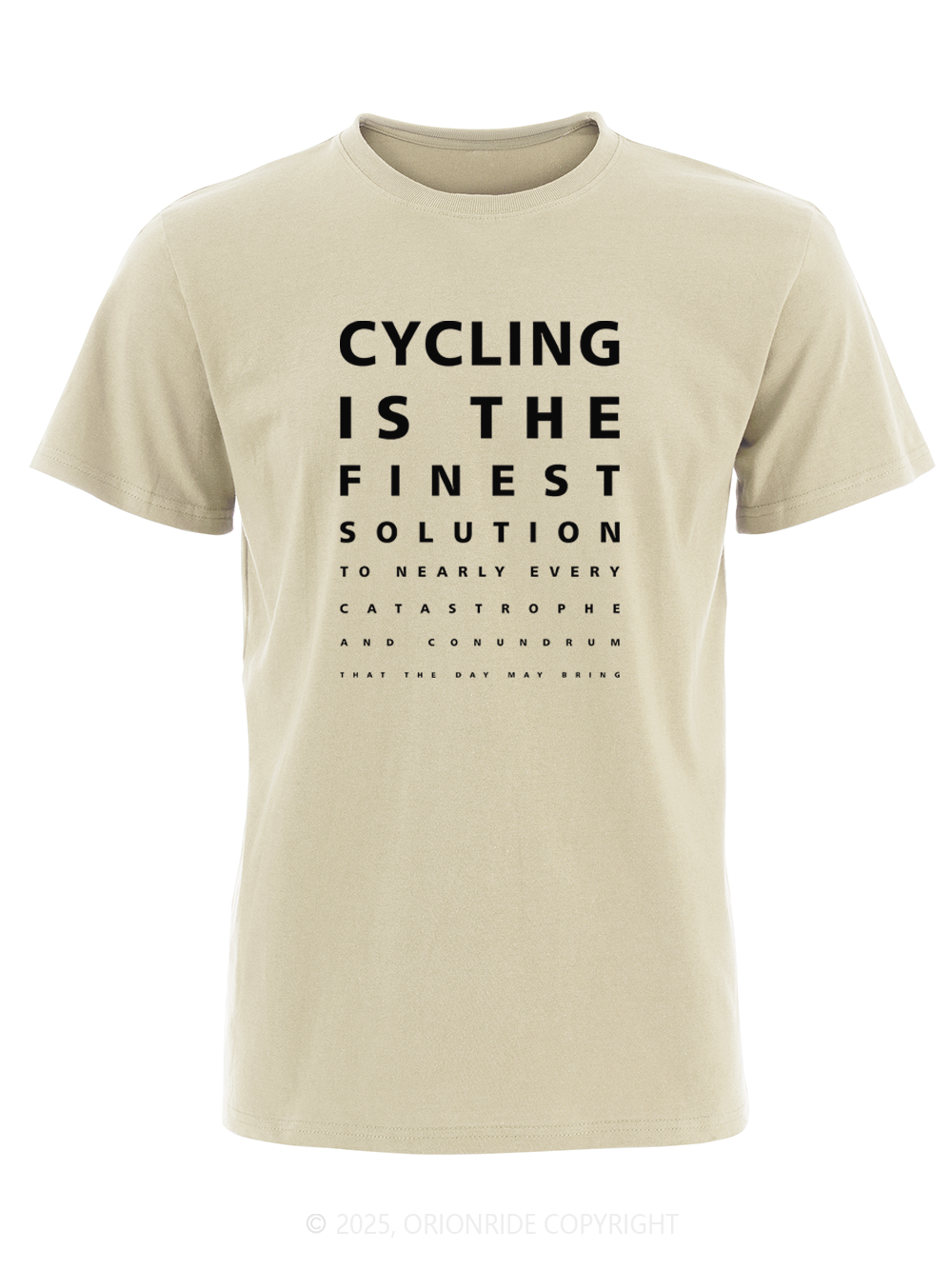 Orionride Funny Vision Chart Short Sleeves Bike T-Shirt