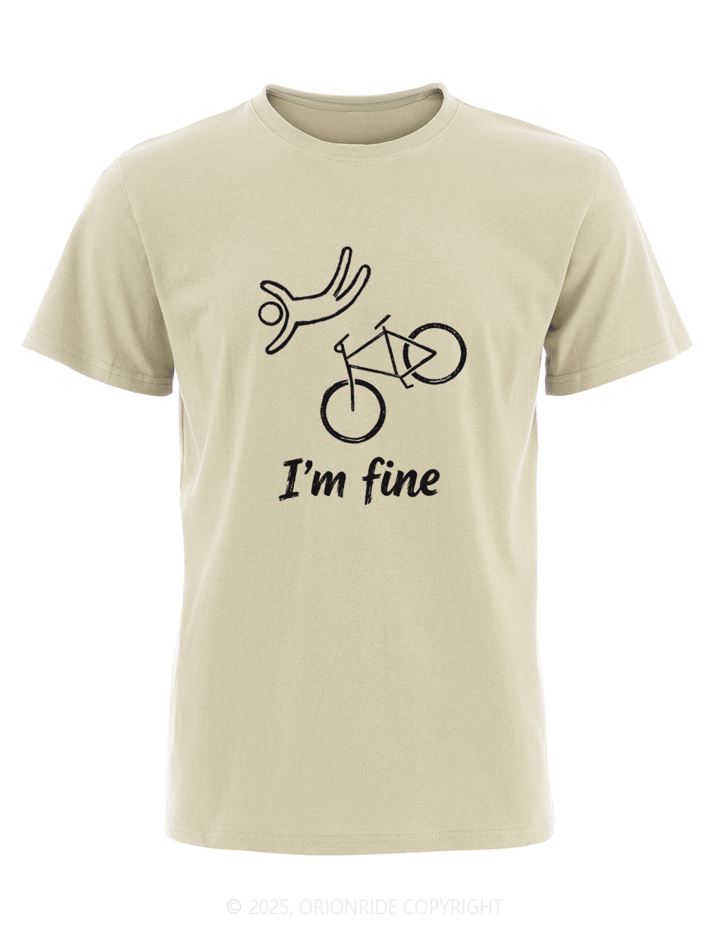 Orionride I'm Fine Short Sleeves Bike T-Shirt