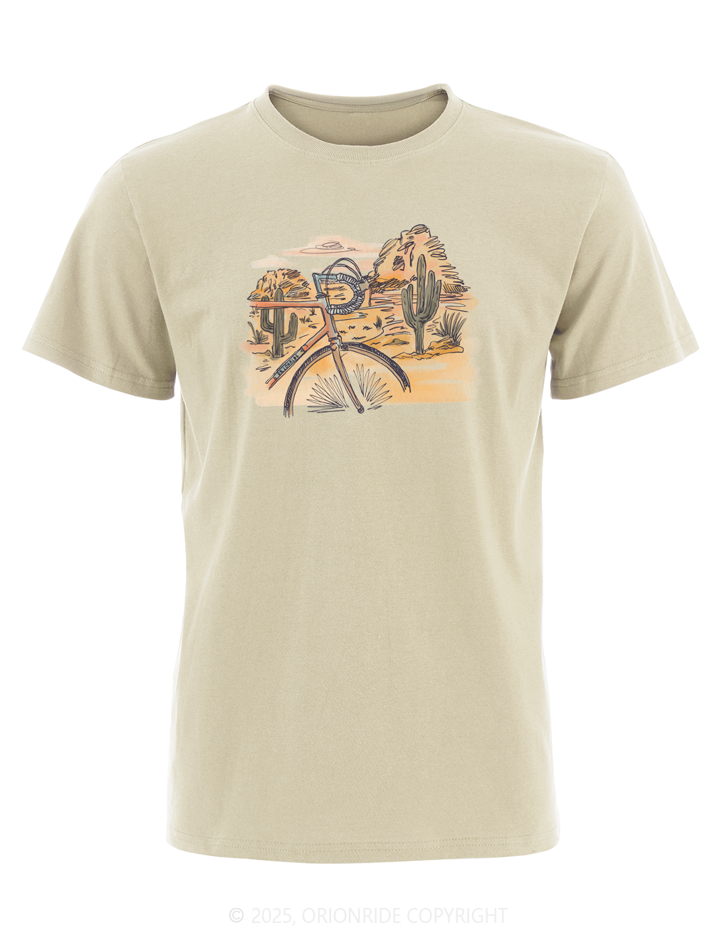 Orionride Desert Handlebars Short Sleeves Bike T-Shirt
