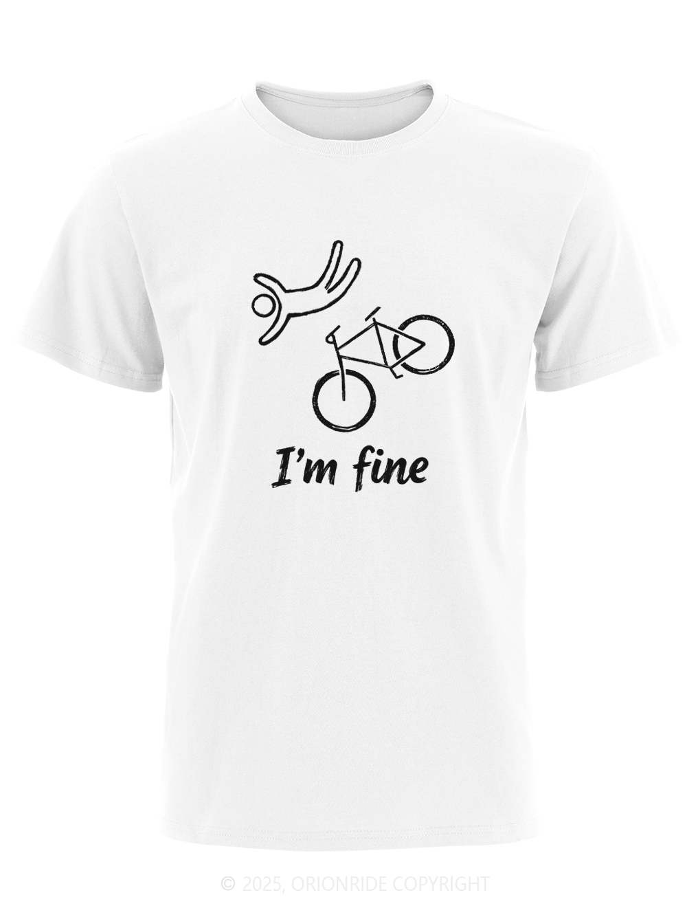 Orionride I'm Fine Short Sleeves Bike T-Shirt