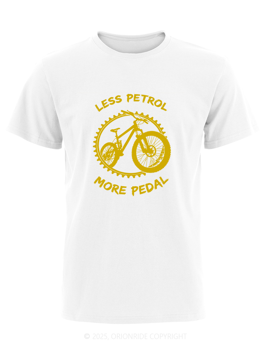Orionride Less Petrol More Pedal Short Sleeves Bike T-Shirt