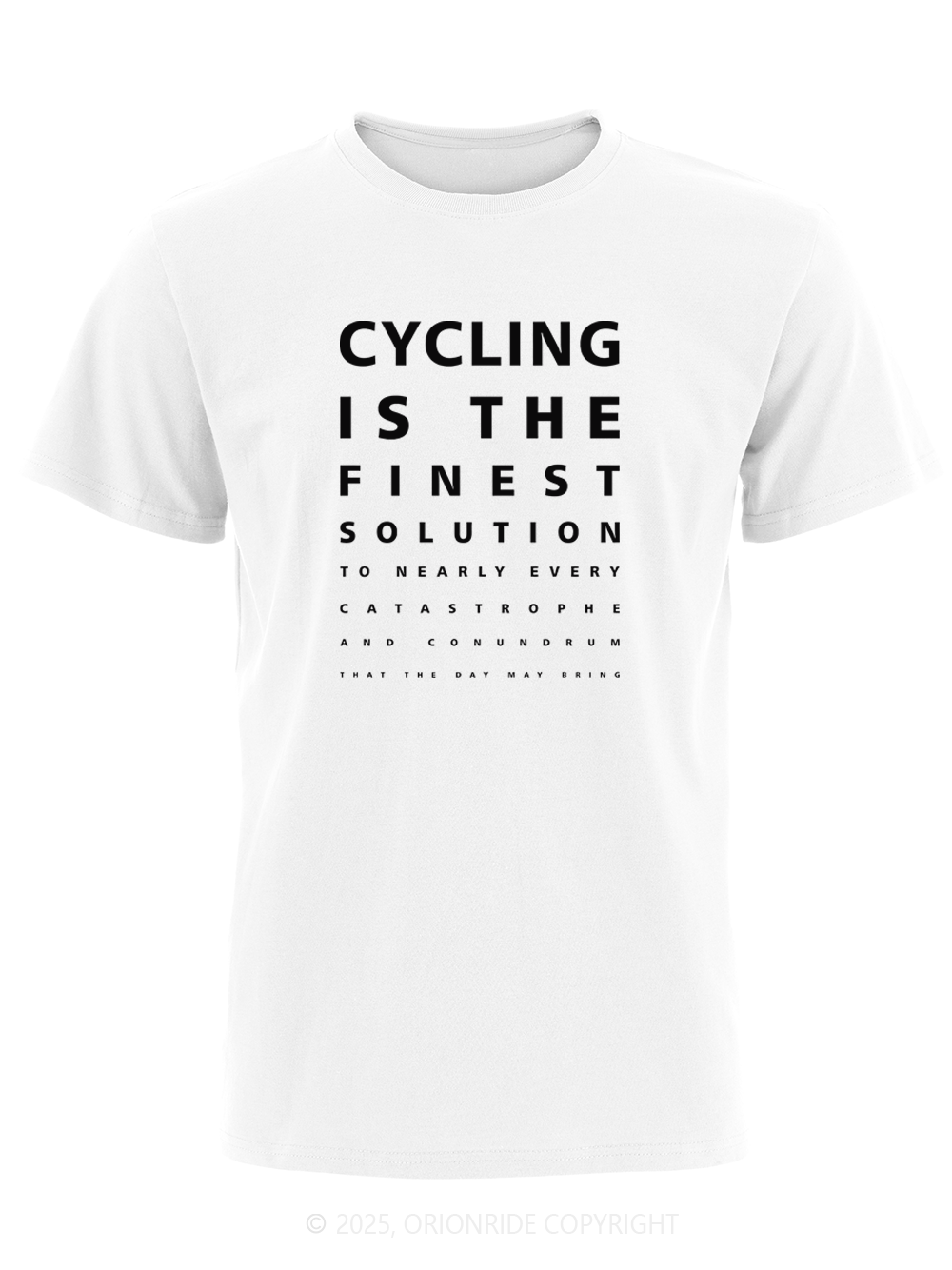 Orionride Funny Vision Chart Short Sleeves Bike T-Shirt