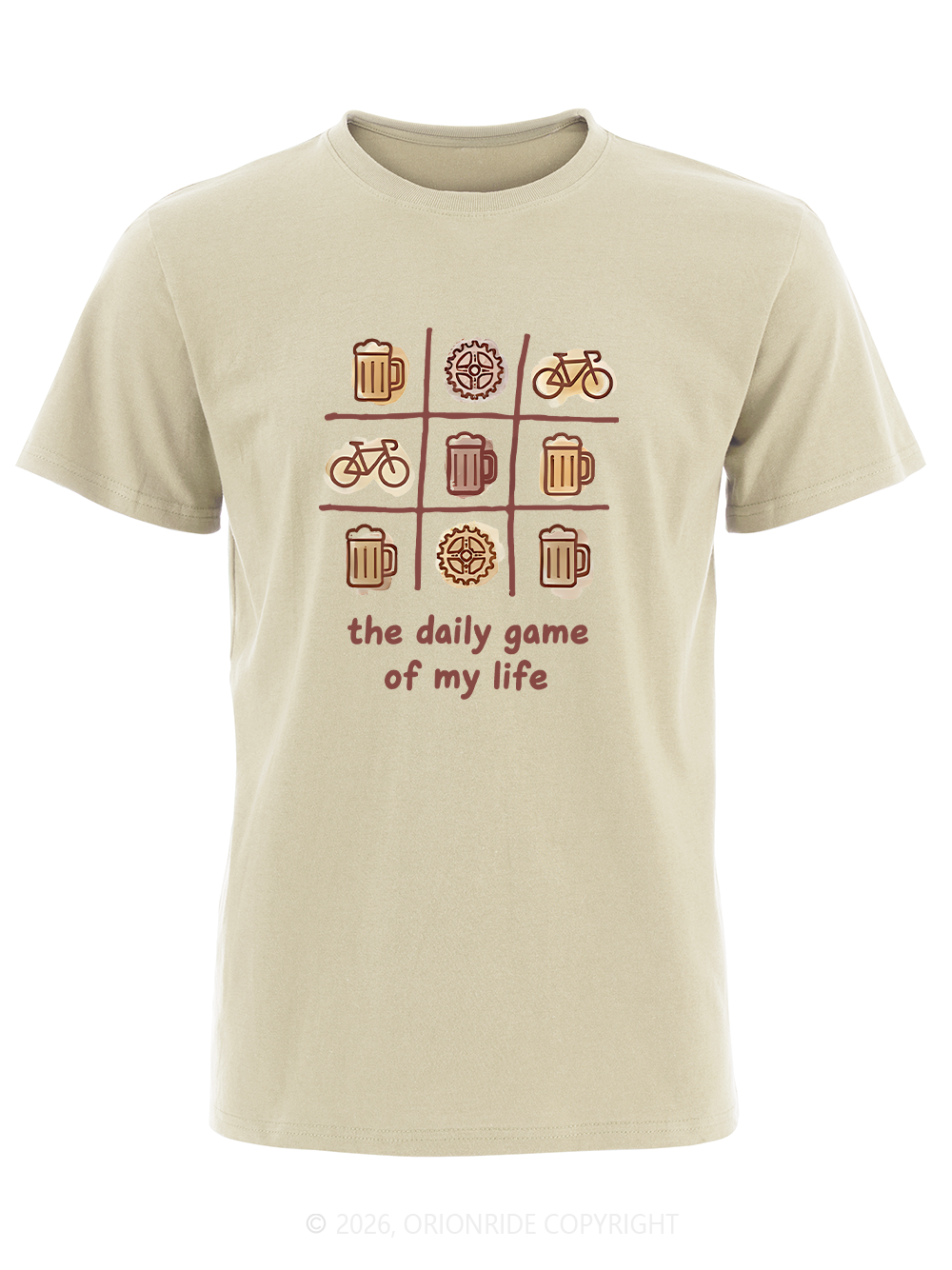 Orionride The Daily Game Of My Life Short Sleeves Bike T-Shirt