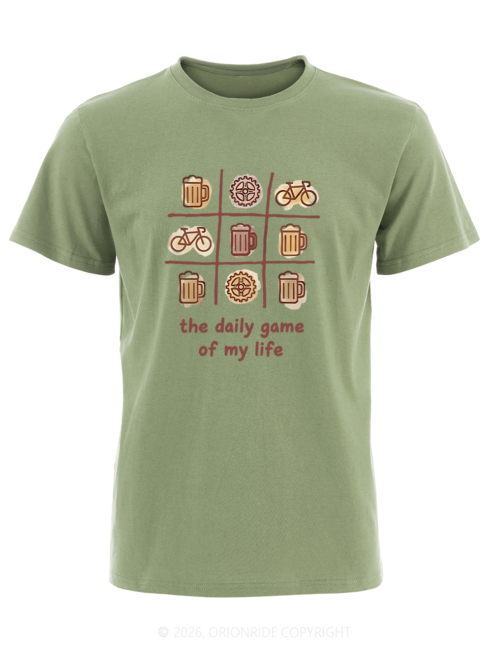 Orionride The Daily Game Of My Life Short Sleeves Bike T-Shirt