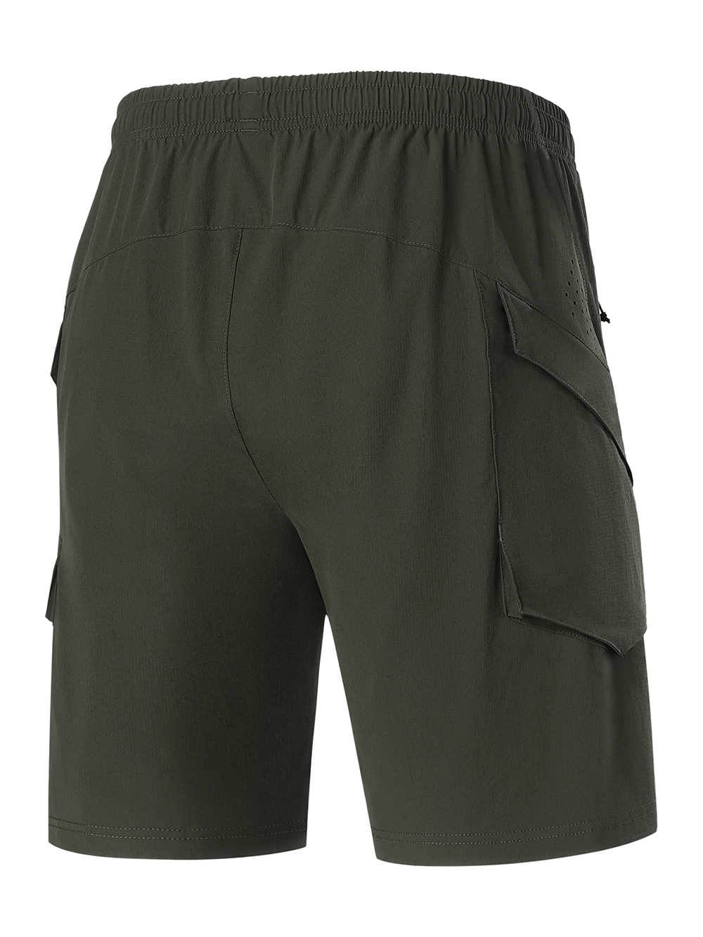 Orionride 2-in-1  Padded Bike Shorts Loose Fit Water-Resistant Army Green