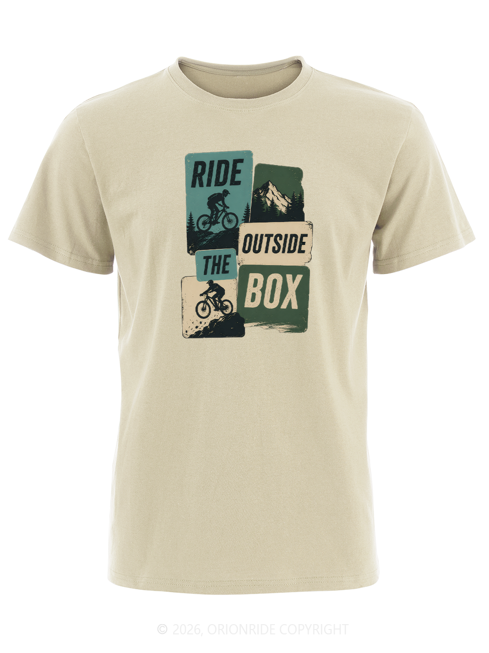 Orionride Ride Outside The Box Short Sleeves Bike T-Shirt