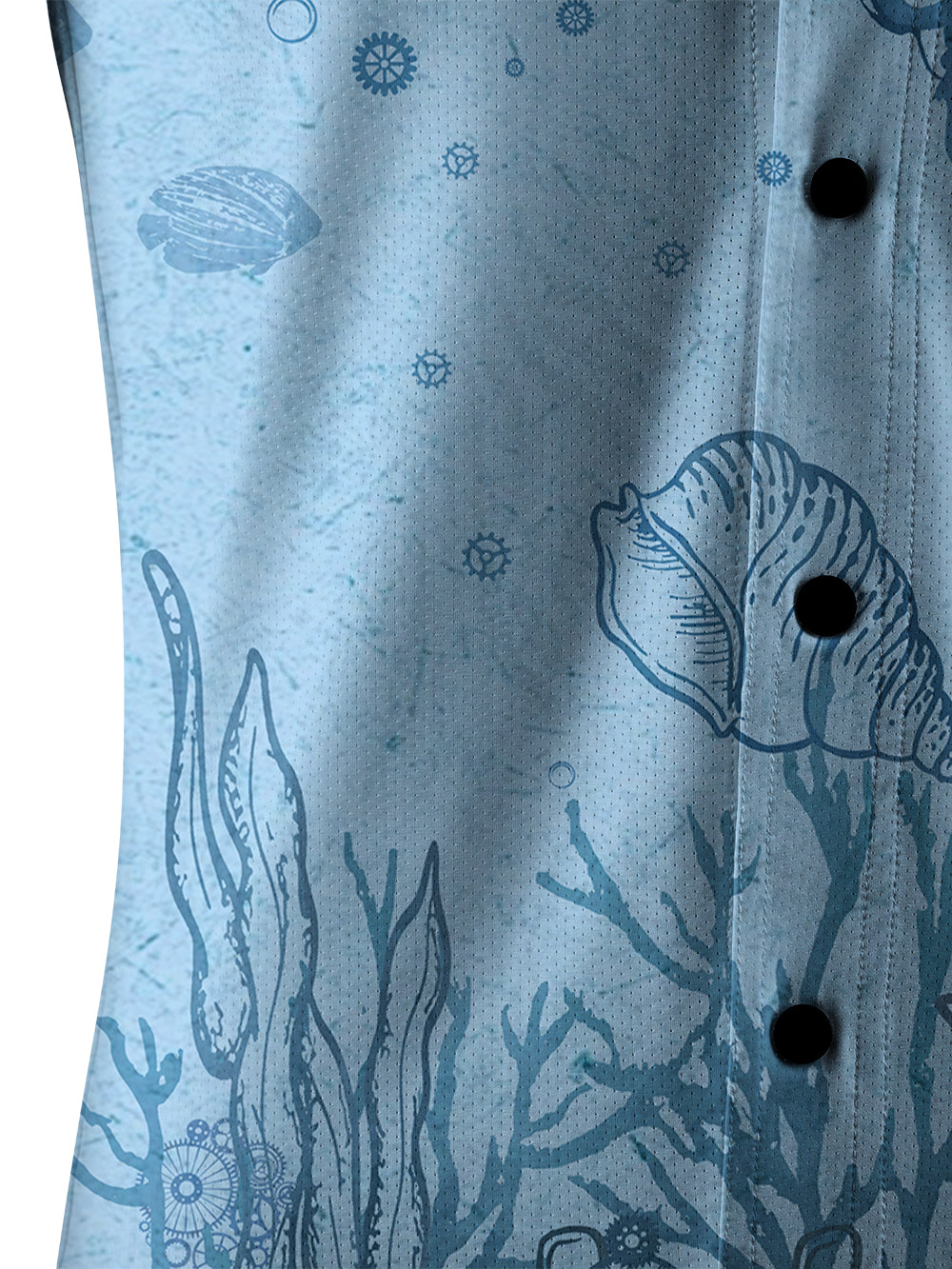 Orionride Ocean Jellyfish Men's Stretchy Breathable Long Sleeve Gravel Shirt